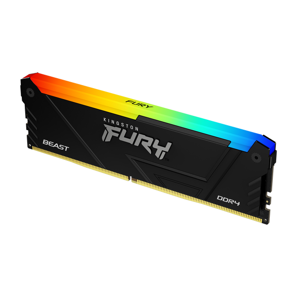 KINGSTON 8GB 2666MT/s DDR4 оперативна памет, CL16 DIMM FURY Beast RGB