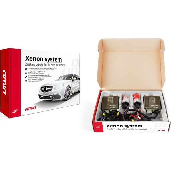 Amio H11 Xenon Szett Slim Canbus-os Trafóval 12V 35W 6000K