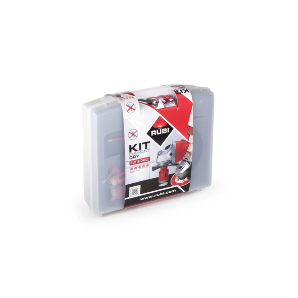 RUBI ZESTAW WIERTEŁ DRYGRES 6szt PL 6, 8, 20, 35, 50 i 68 mm+prowadnicy MULTIDRILL