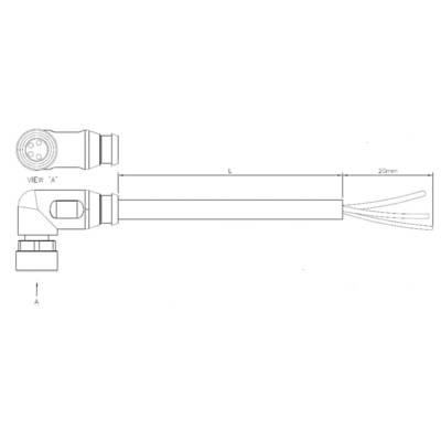 TE Connectivity 1-2273105-1 Érzékelő-/működtető összekötő, konfekcionált M12 Alj, hajlított 1.50 m Pólusszám: 4 1 db (1-2273105-1)