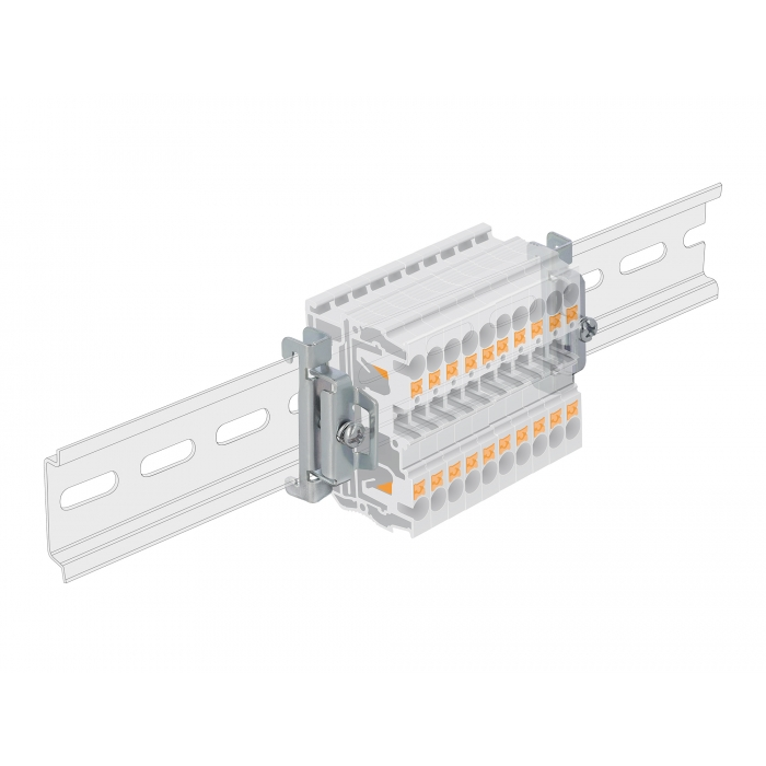 Delock DIN sín vég szorító rozsdamentes acél felcsavarozható 4 darab (66231) (66231)