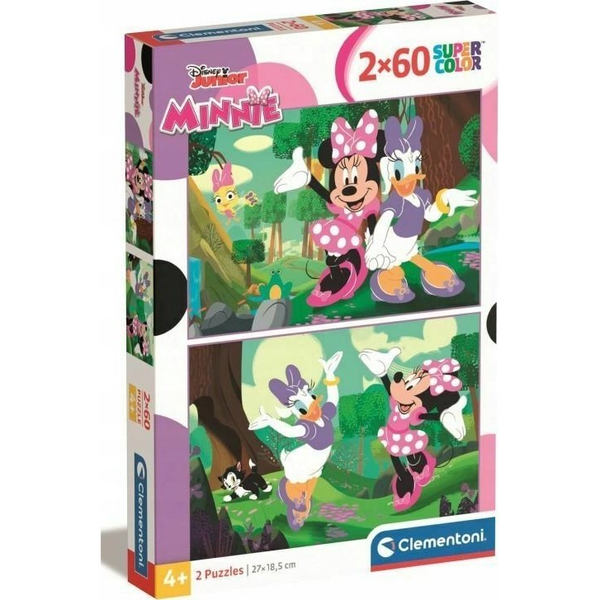 Clementoni Puzzle SuperColor Minnie Mouse 2x60 elementów (24815)