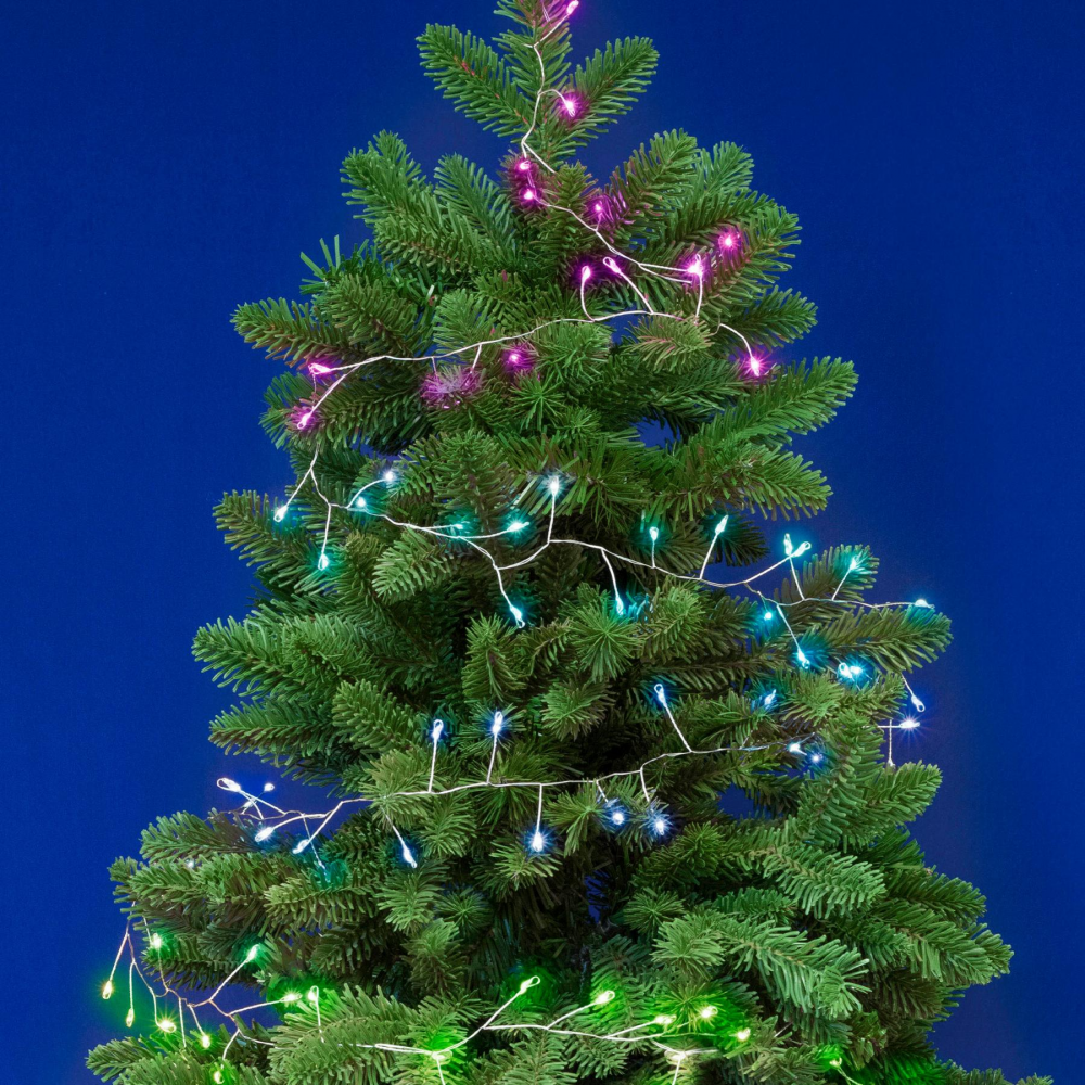 iSparkle RGB micro LED cluster fényfüzér (SMGC-LEDS120V-C)