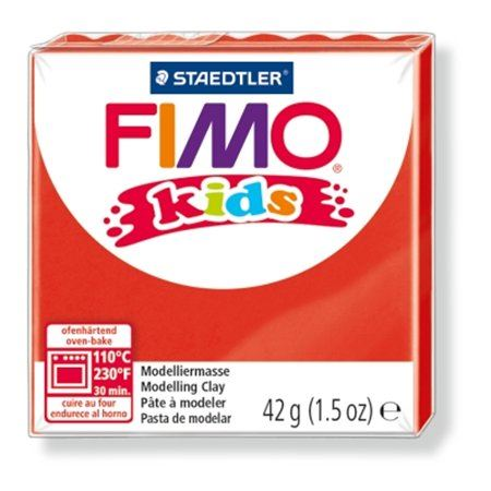 Пластилин Fimo, 42 g, горим, "Детски", зелен