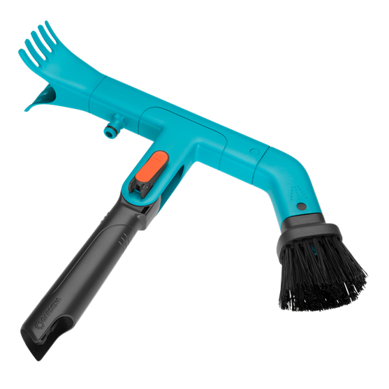 Gardena Combisystem Gutter Cleaner - 2 Raspadores De Plástico Y Cepillo De Cerdas Duras