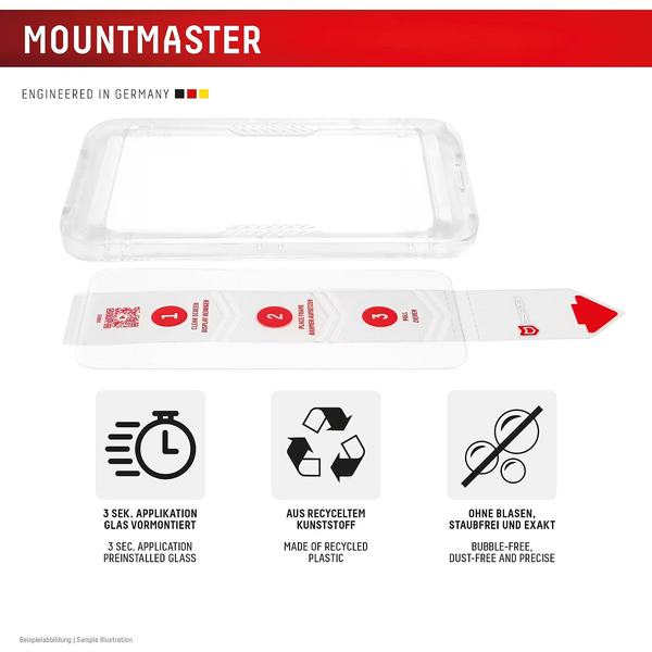 E.V.I DISPLEX Premium Glass MountMaster Apple iPhone 16e / 17e