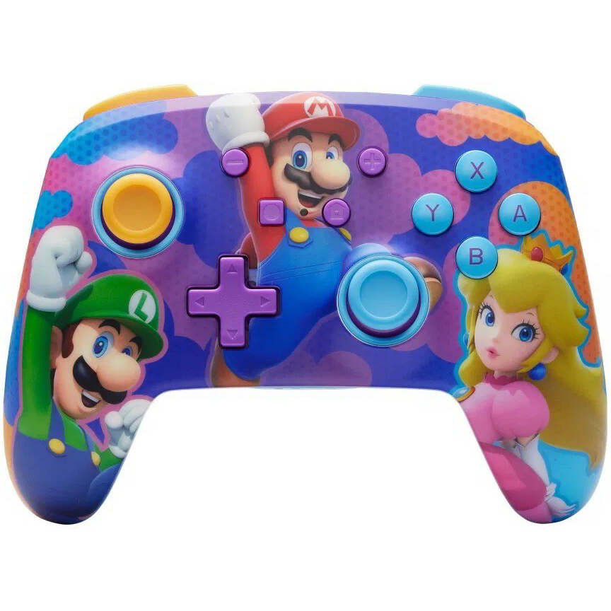 PowerA Enhanced Color Splash Heroes Vezeték Nélküli Kontroller (Nintendo Switch) - Mintás (NSGP0287-01)