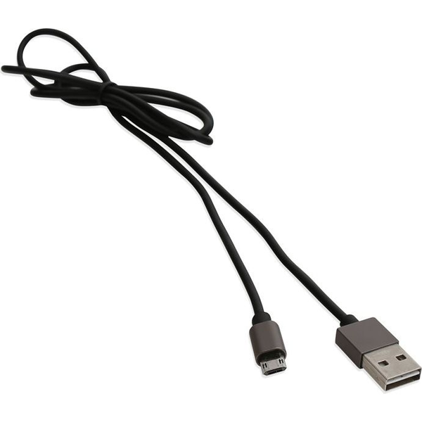 Kabel USB Platinet USB-A - microUSB 1 m Czarny (PUCRP1B)