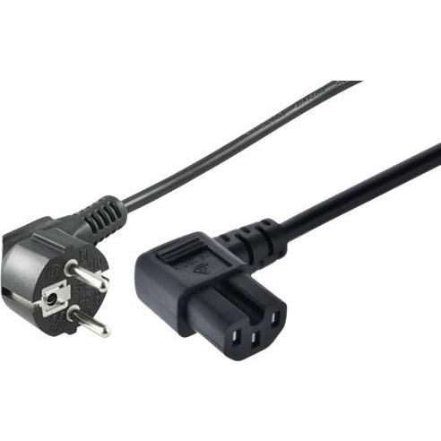 Microconnect MC-JT008/HT3W-H05VV-F-3.0 cavo di alimentazione Nero 3 m Spina di alimentazione di tipo E+F Accoppiatore C15