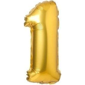 Balon foliowy matowy złoty 1 69cm EDUKAMP