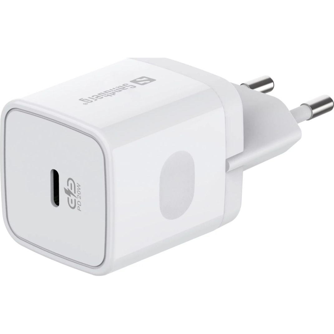 Sandberg USB-C Hálózati Töltő Adapter 20W - Fehér (441-42)
