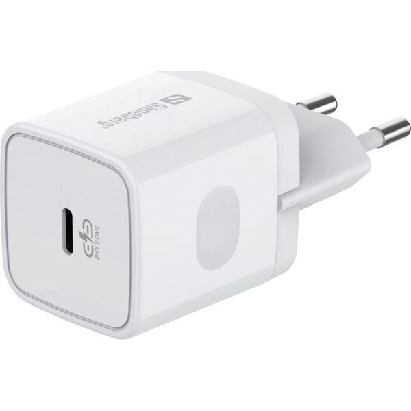 Sandberg USB-C Hálózati Töltő Adapter 20W - Fehér
