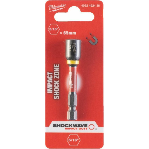 Milwaukee 1/4˝ Shockwave gépi dugókulcs 5/16˝x65 mm