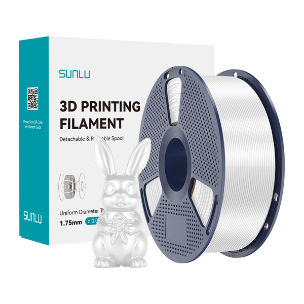 SUNLU PLA+ Silk selyem filament fehér PLA+ Silk W