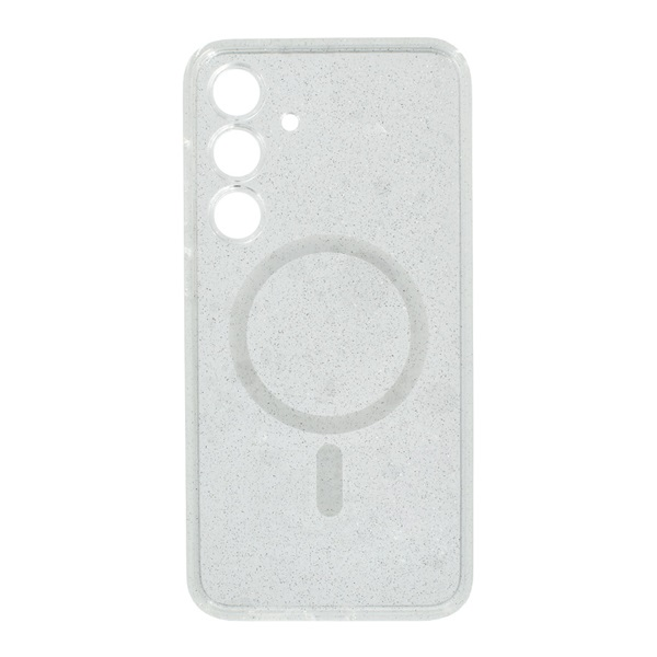 Szilikon telefonvédő (ütésállóság, légpárnás sarok, MagSafe, csillámporos) ÁTLÁTSZÓ Samsung Galaxy S25 Plus (SM-S936) "Gigapack csomagolás" (GP-168156)