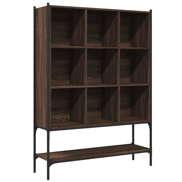 Bibliotecă, stejar maro, 102x30x141,5 cm, lemn prelucrat