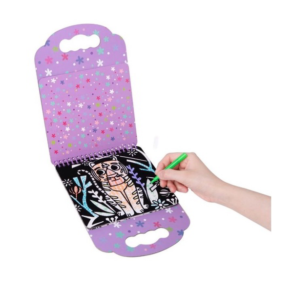 Tooky Toy Tookyland Bársonyos színezőkészlet, 6 db-os - Állatok