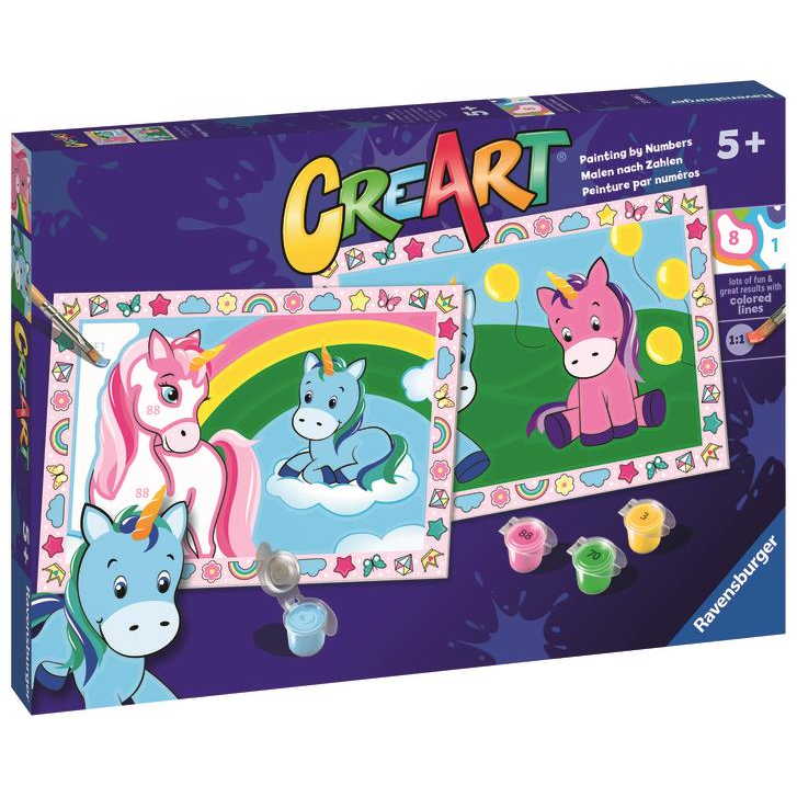 Ravensburger 236992 CreArt Cuki unikornisok (4005556236992)