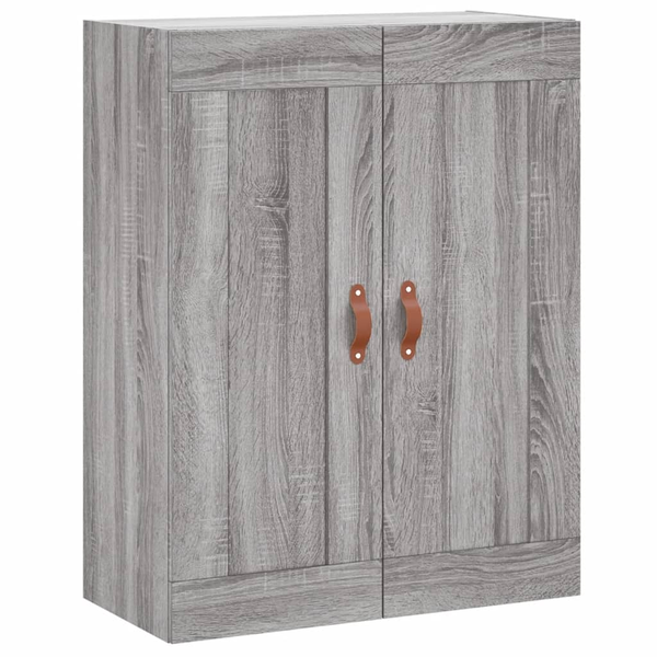 Dulap pe perete, sonoma gri, 69,5x34x90 cm, lemn prelucrat