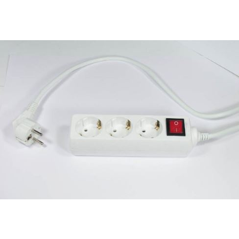 Elosztósor 3 csatlakozóaljzat, 1,5m kábelhosszúság, kapcsolóval (12261) (egyéb12261)