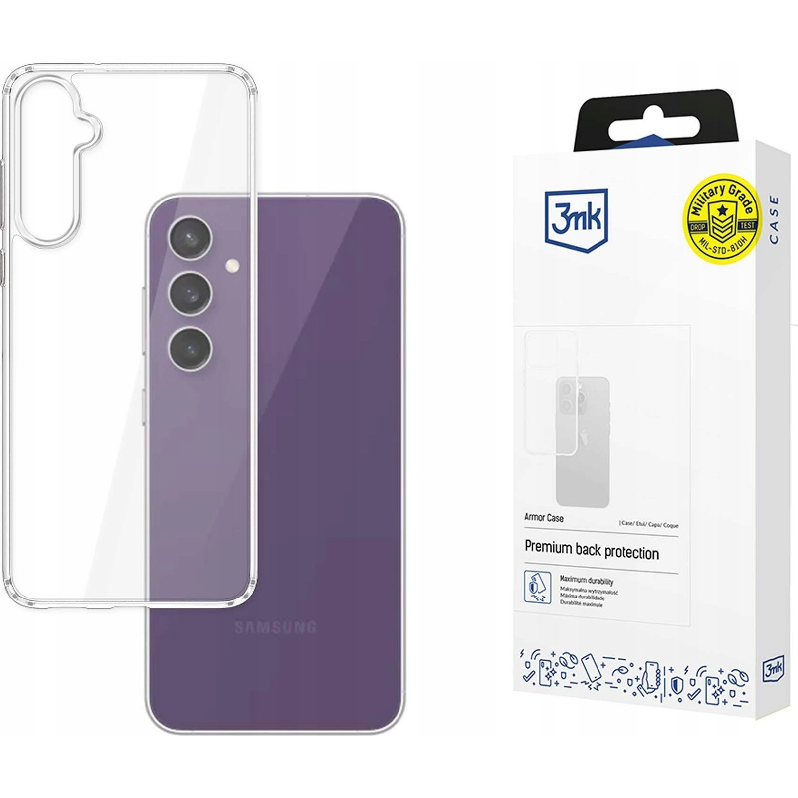 3mk Armor átlátszó, TPU anyagú Telefontok Samsung Galaxy S24 FE (5903108599818)