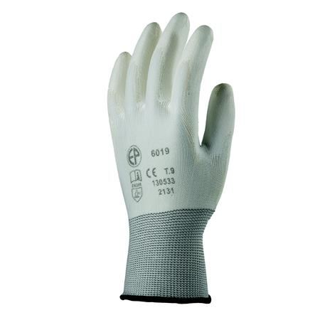 Szerelőkesztyű, tenyéren mártott 6-os méret fehér (6016) (egyeb6016)