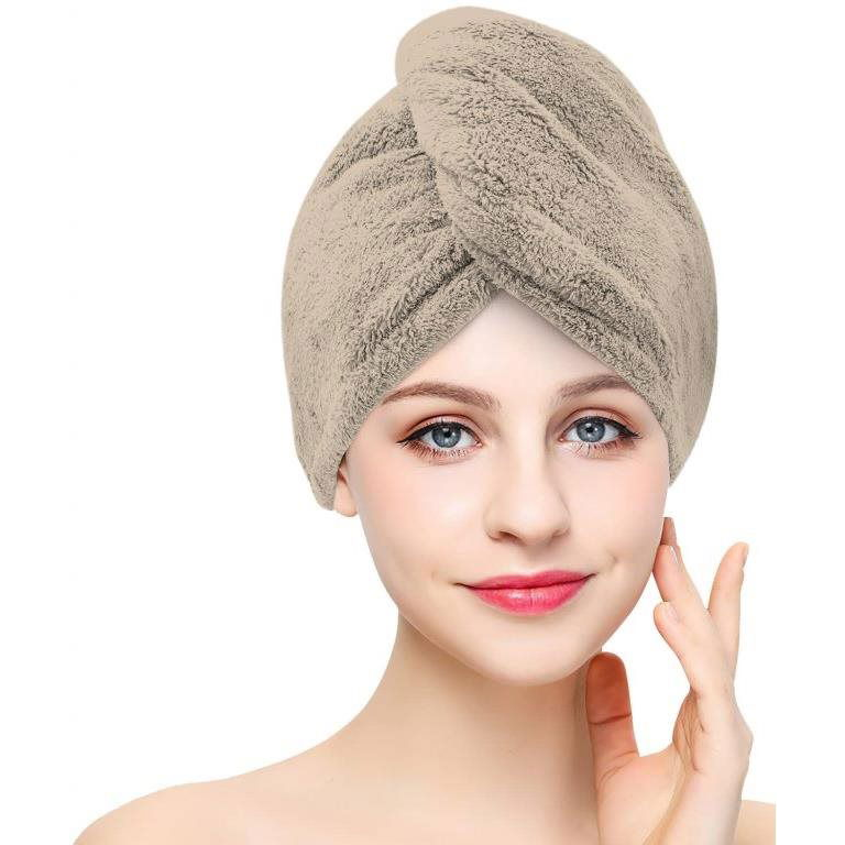 Kaptan Quick-drying terry hair turban, beige (10-13-0130-04-30-015)