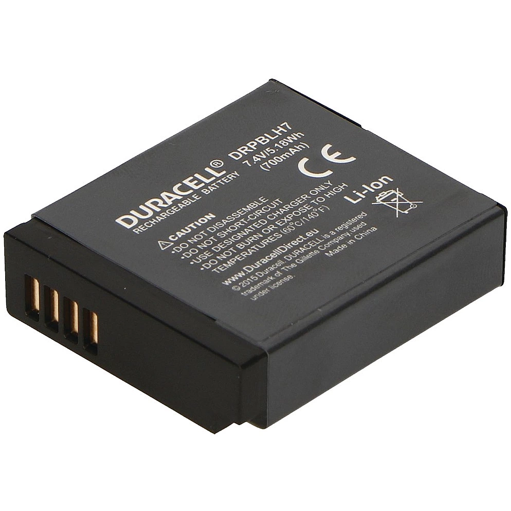 Duracell DRPBLH7 akkumulátor digitális fényképezőgéphez/kamerához Lítium-ion (Li-ion) 600 mAh (DRPBLH7)