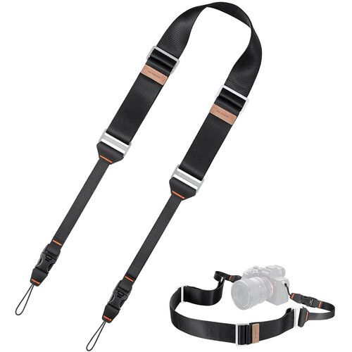 K-F CONCEPT Lapos nyakpánt gyorskioldó csattal 4.5cm x 100-145cm fekete