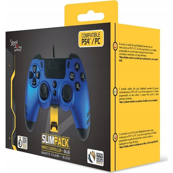 Lexip METALTECH Blå USB Gamepad Analog/digital PC, PlayStation 4