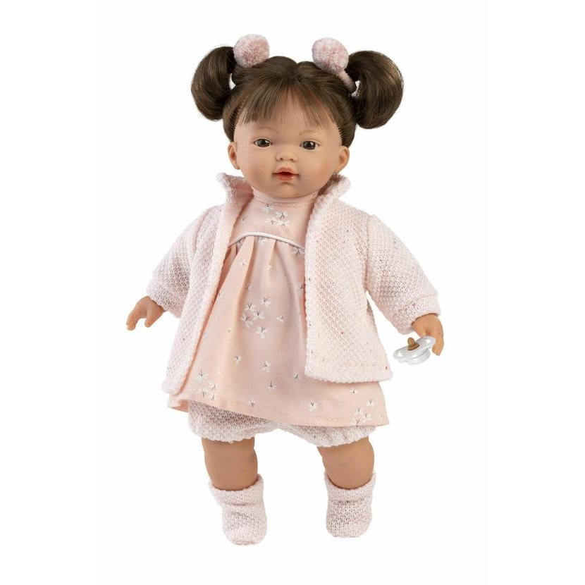 Llorens 33156 Vera - valósághű baba hangokkal és puha szövettesttel - 33 cm (8426265331567)