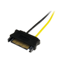 StarTech.com 6in SATA Power to 6 Pin PCI Express Video Card Power Cable Adapter - SATA to 6 pin PCIe power - power cable - 15 cm