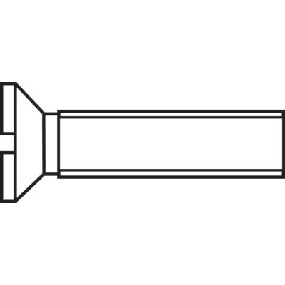 TOOLCRAFT 889726 Süllyesztett csavarok M3 20 mm Egyeneshornyú DIN 963 Acél Cinkezett 1 db (889726)