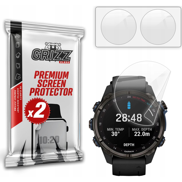 Folia ceramiczna GrizzGlass CeramicFilm do Garmin Descent Mk3 43mm