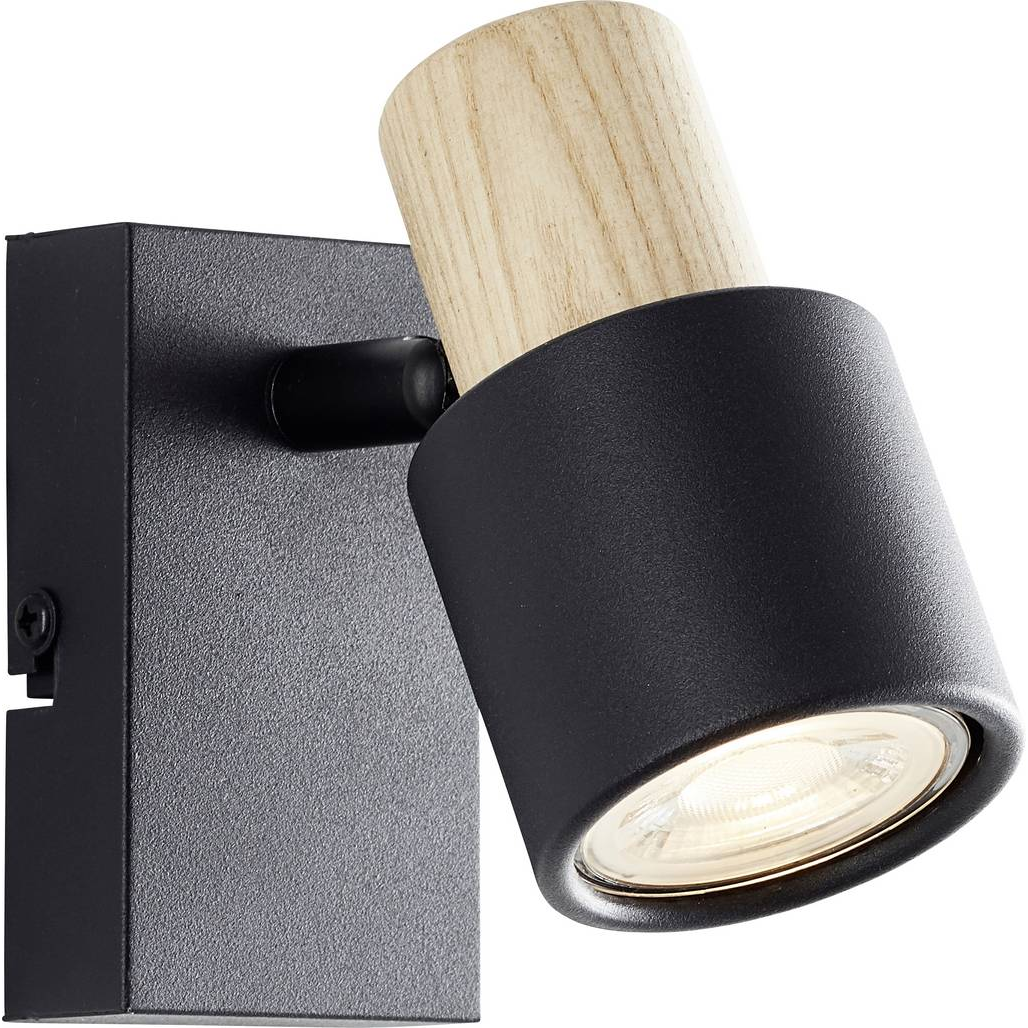 Brilliant Pini Fali lámpa GU10 Fekete, Fa (10145/76) (10145/76)