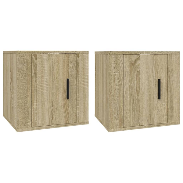 2 db sonoma tölgy fali TV-szekrény 40x34,5x40 cm