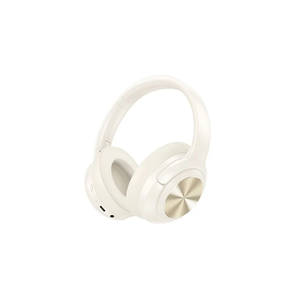 Căști Bluetooth HOCO W54 cu ANC 5.4, culoare crem