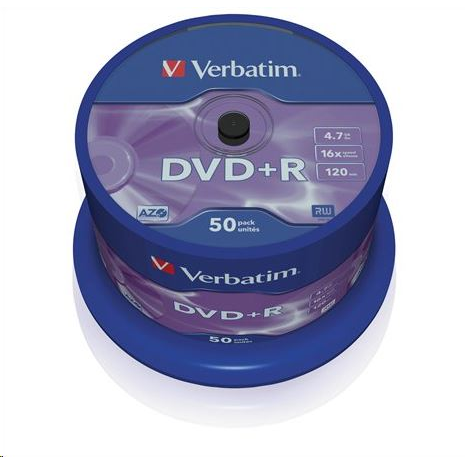 Verbatim 43550 lege dvd 4,7 GB DVD+R 50 stuk(s)