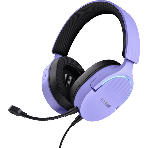Trust GXT 490P FAYZO Headset Ledningsført Spil USB Type-A Sort, Lilla