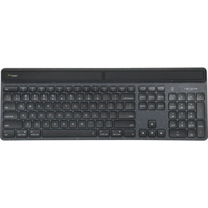 Targus Sustainable Energy Harvesting EcoSmart klávesnica Univerzálne Bluetooth QWERTZ Nemecký Čierna
