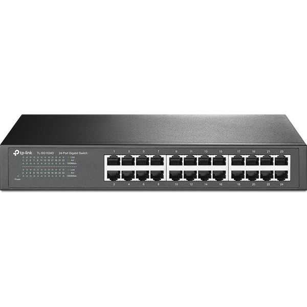 TP-Link TL-SG1024D Ikke administreret Gigabit Ethernet (10/100/1000) Grå