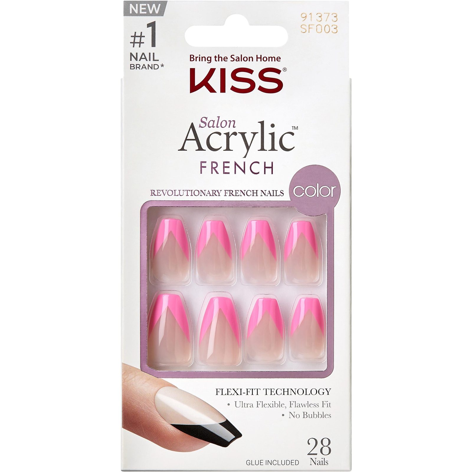 KISS Salon Acrylic French Color Squared (731509913736)