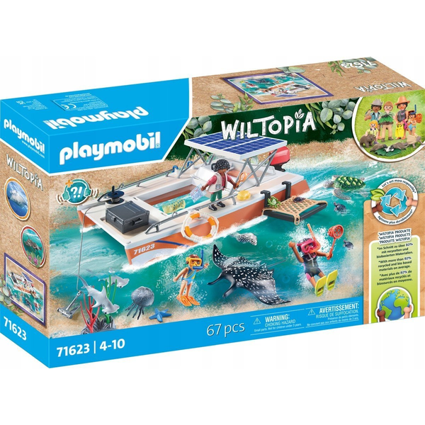 Playmobil 71623 Wiltopia - Korallzátony motorcsónakkal