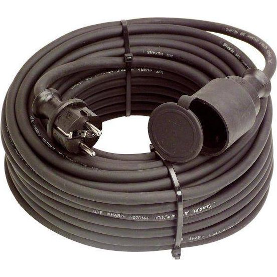 AS Schwabe 60341 Áram Hosszabbítókábel Fekete 50.00 m H07RN-F 3G 2,5 mm² (AS860341)