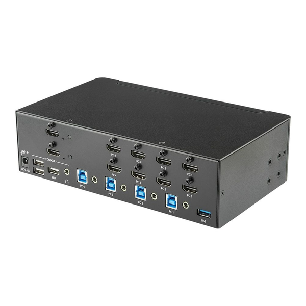 StarTech.com SV431DHD4KU KVM Switch Stativ-montering Sort