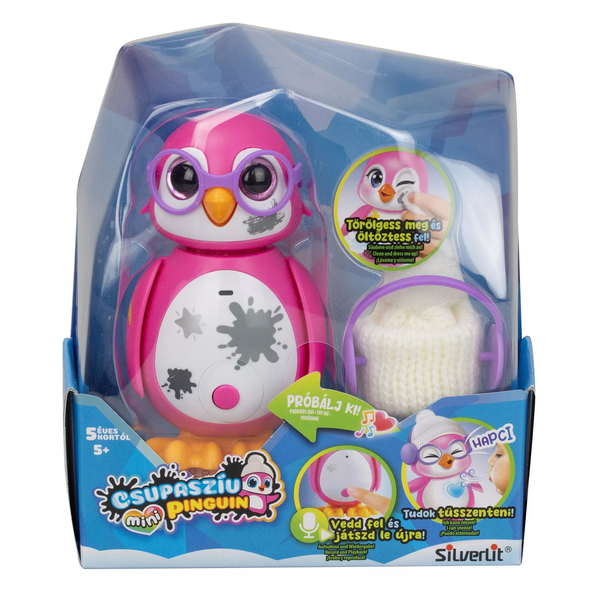 Silverlit Csupaszív Mini Interaktív Pingvin - Rózsaszín