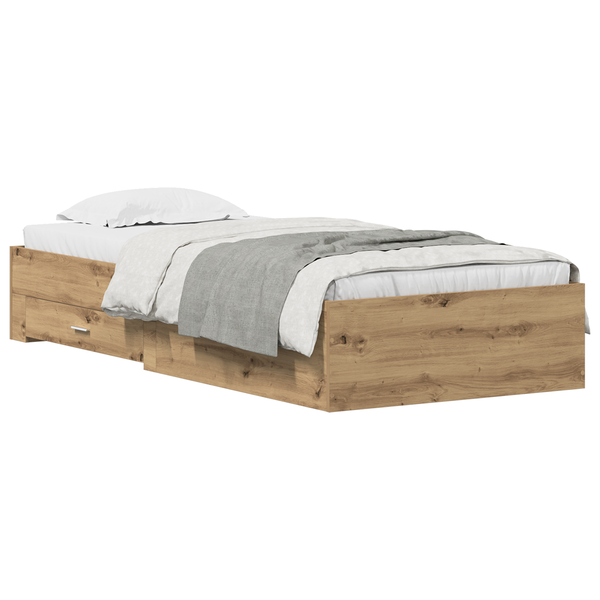 Cadru de pat Artisan Stejar 90x200 cm Lemn prelucrat