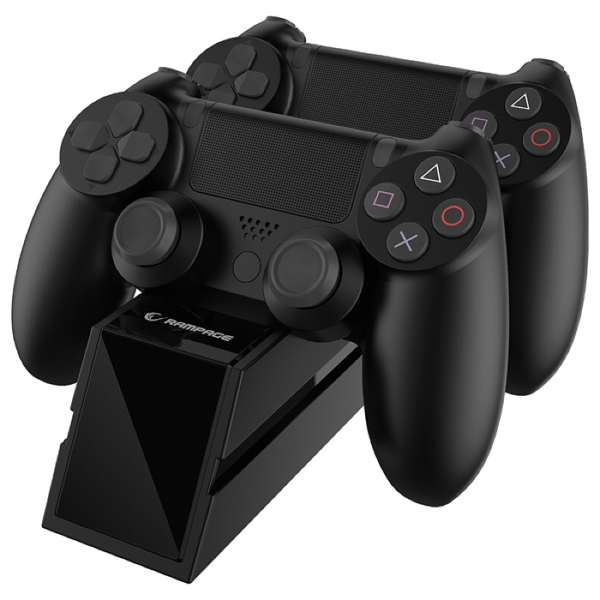 Rampage RP-PS4 Playstation 4 DualShock kontroller töltő - Fekete