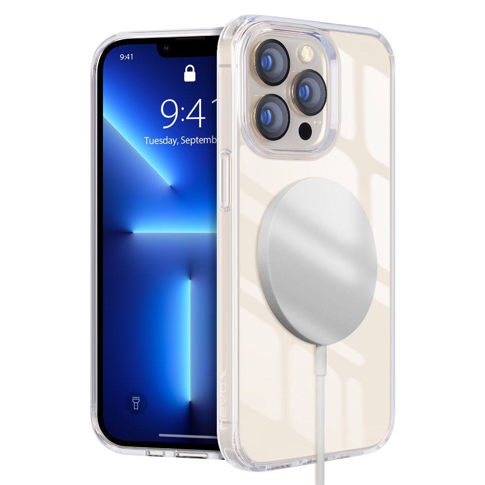 Nevox StyleShell ShockFlex Apple iPhone 15 Pro MagSafe Tok - Átlátszó (2229)