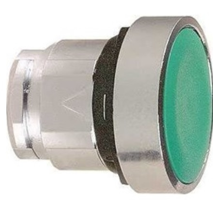 Nyomógomb, lapos, zöld, Schneider Electric Harmony ZB4BA3
